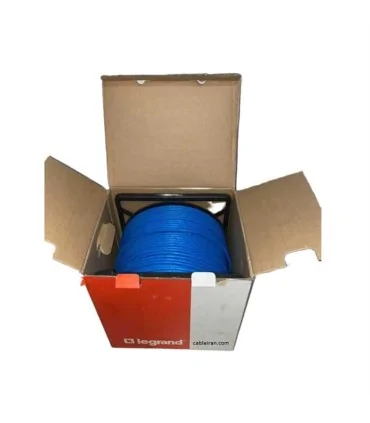 کابل شبکه 8رشته مس  CAT6 UTP PVC قرقره 305 متری قطر مفتول 052 طرح پرمننت